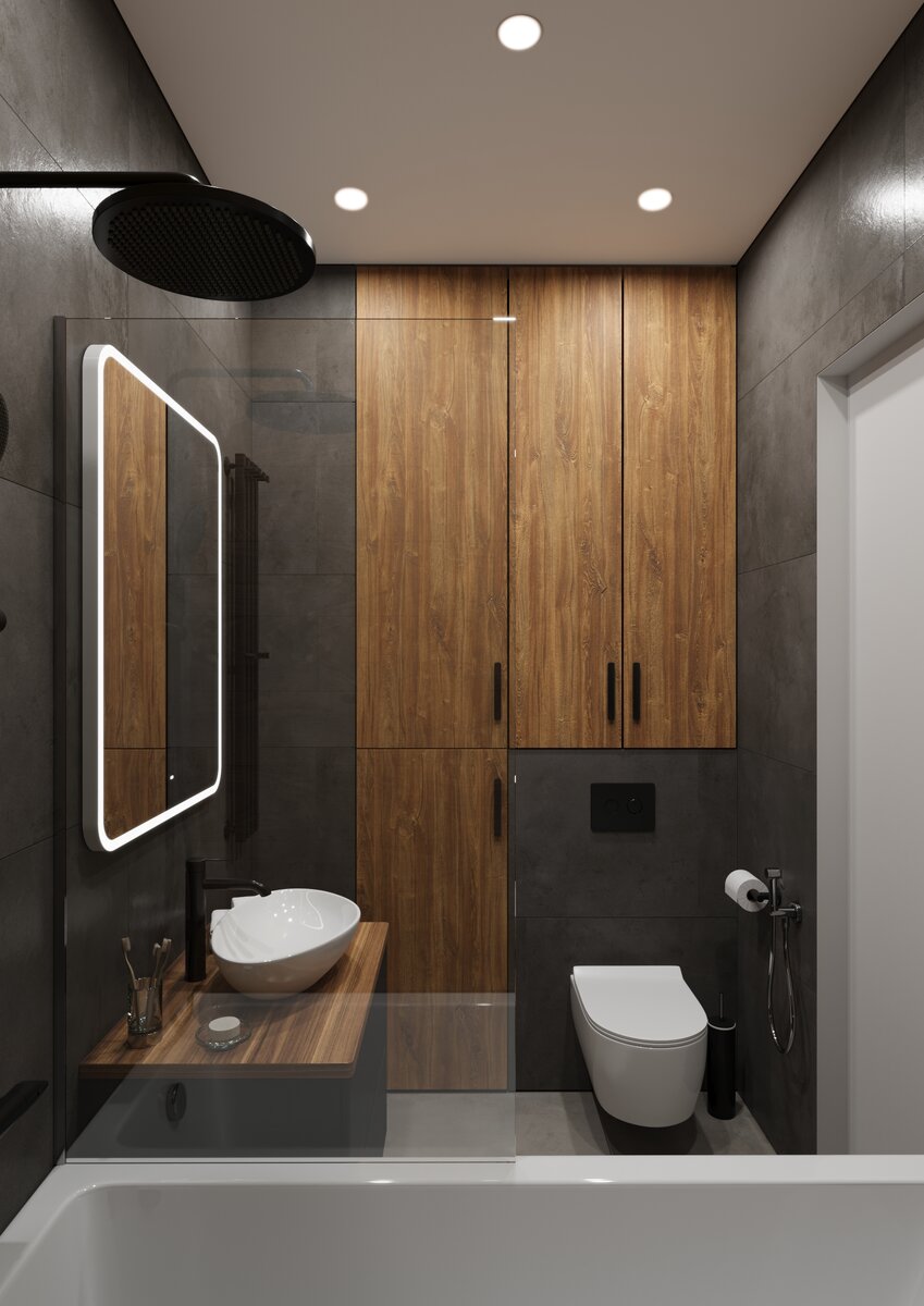 Дизайн интерьера ванной комнаты