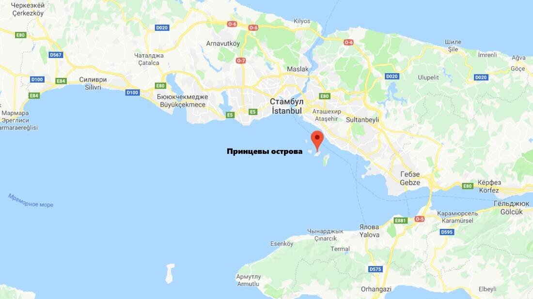 Где находятся принцевы острова