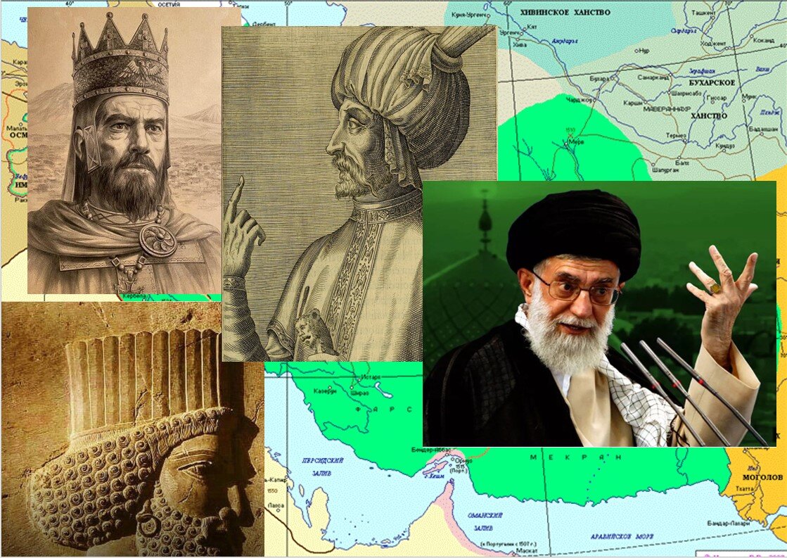 Любопытно, кому Исмаил Сефевид и Хомейни показывают палец?