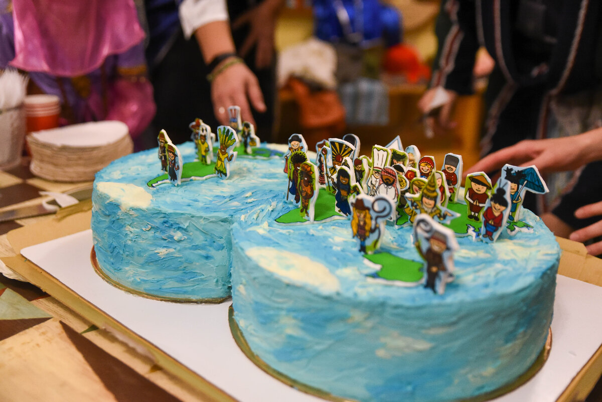 Тортик на "Этно-Новый год". Шуваловская школа, 2021