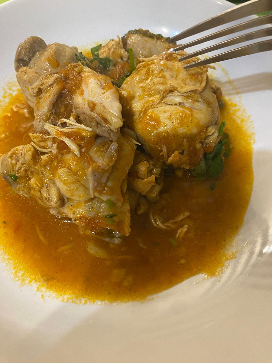 Чахохбили в Афганском казане.