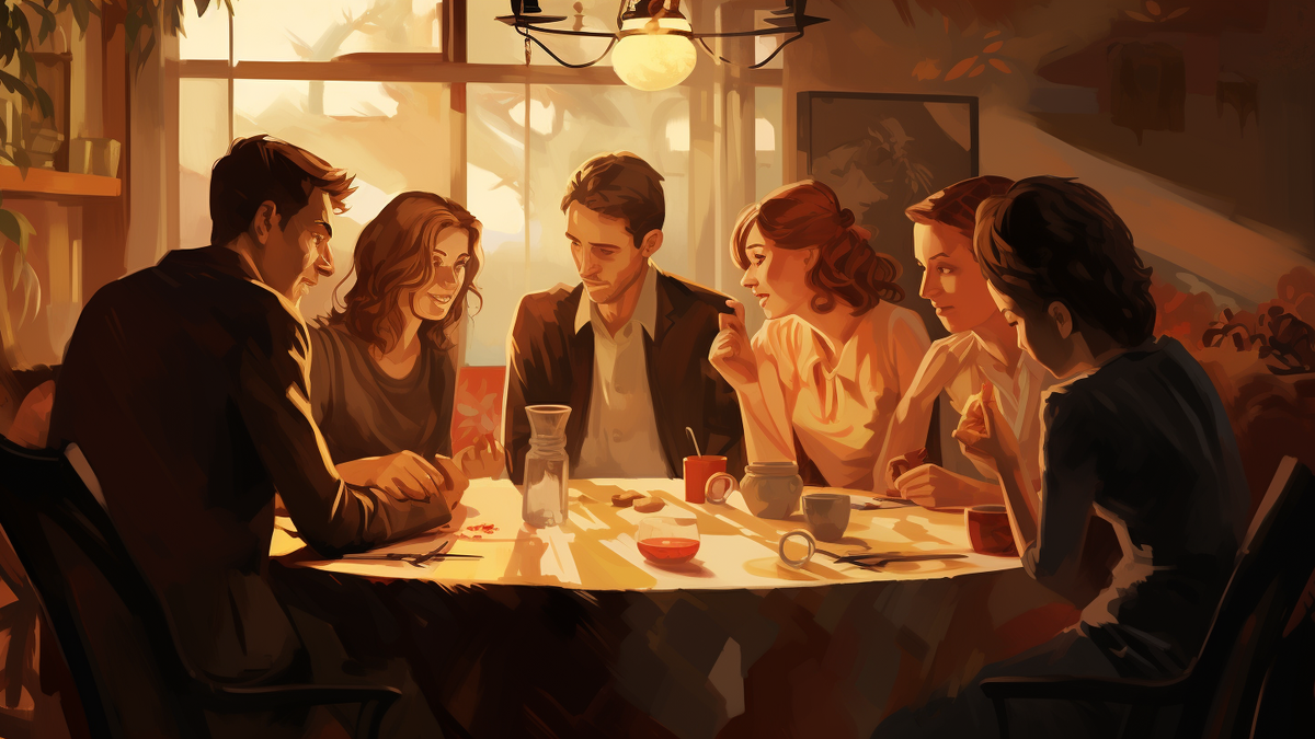    Психолог рассказал, как вести себя в новой компании© News-hub NR / Сгенерировано нейросетью Midjourney