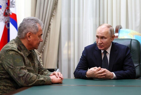    Сергей Шойгу и Владимир Путин