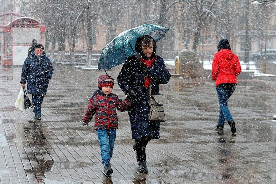 когда пойдёт снег в польше