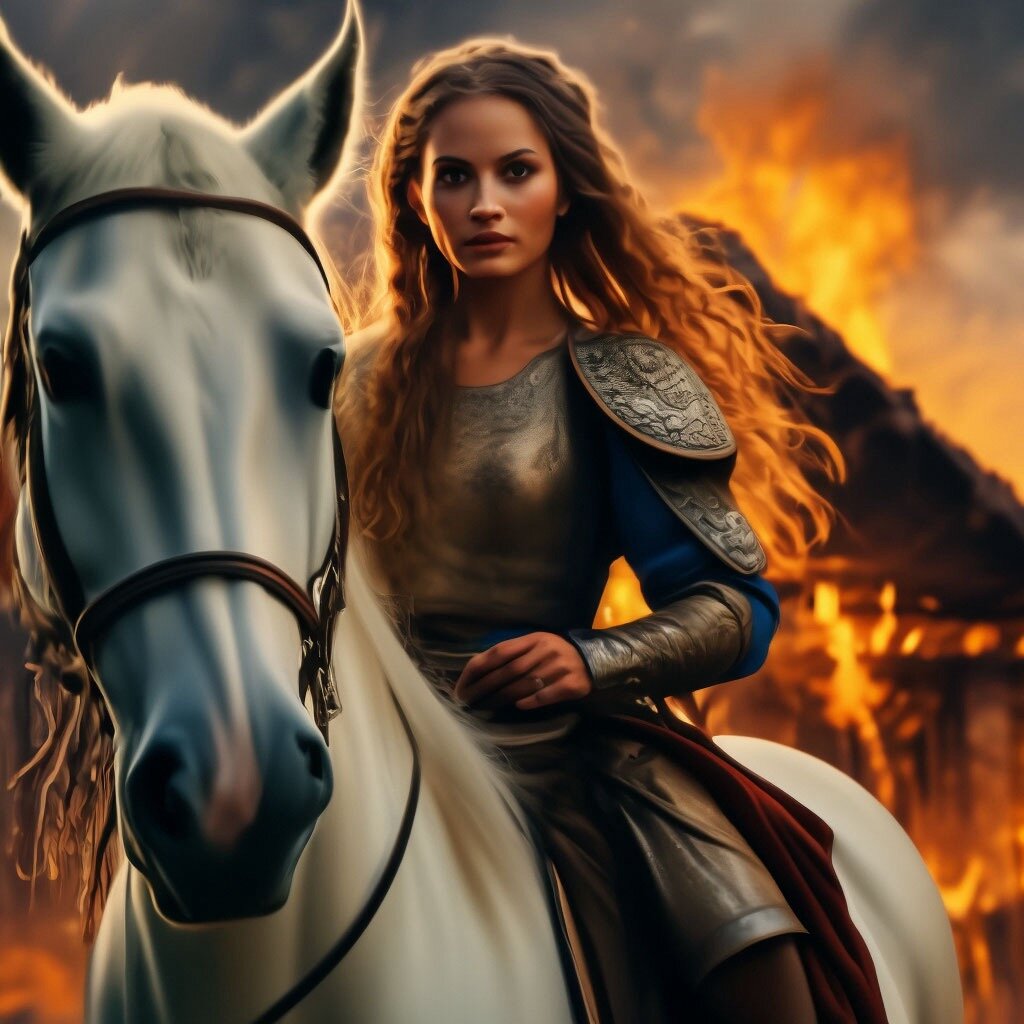 фантазии ИИ на тему русской женщины