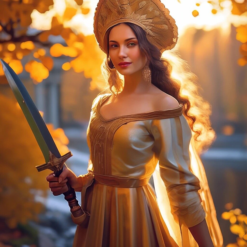 Так ИИ представляет себе русских поляниц