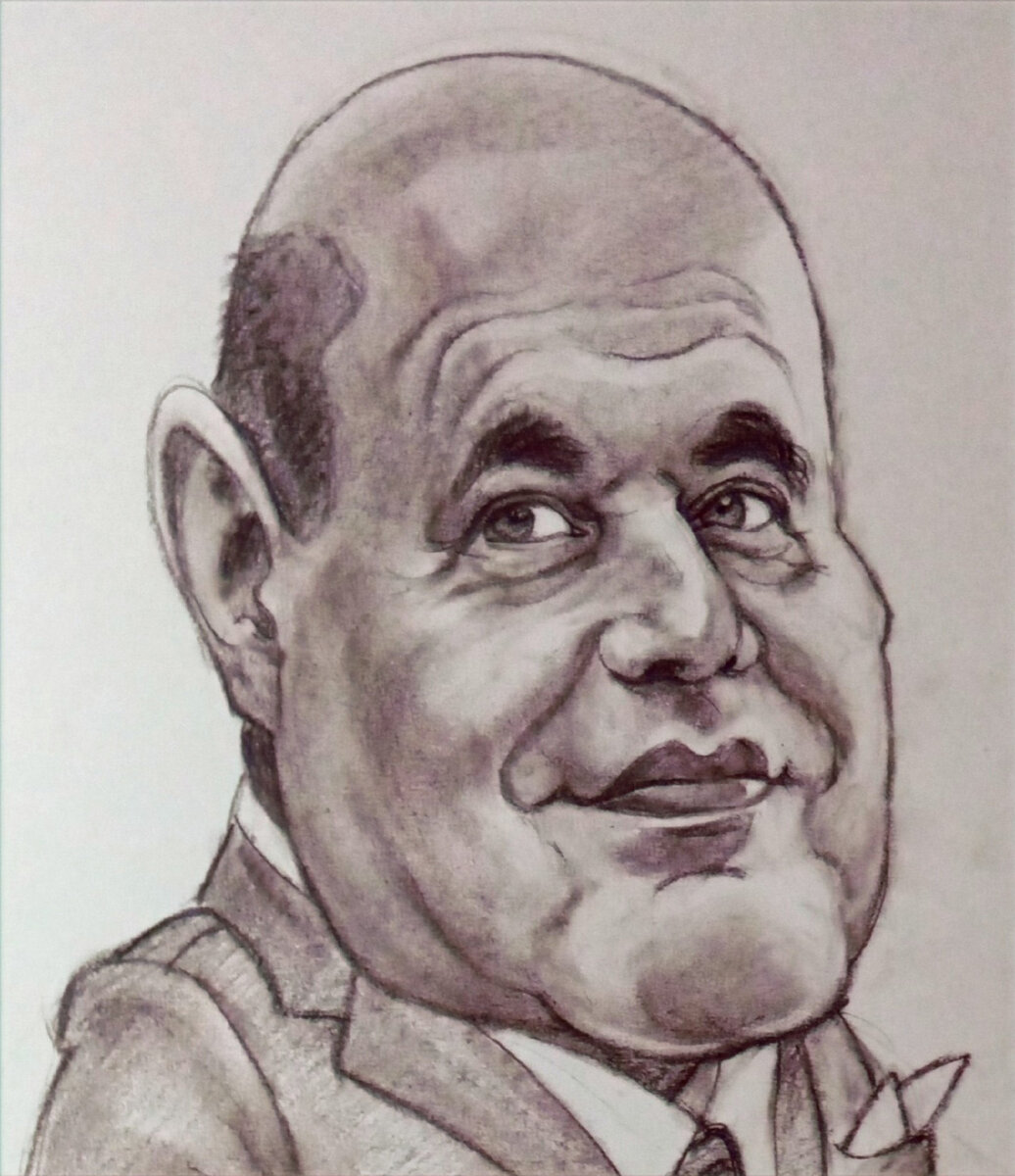 Михаил Мишустин. Шарж