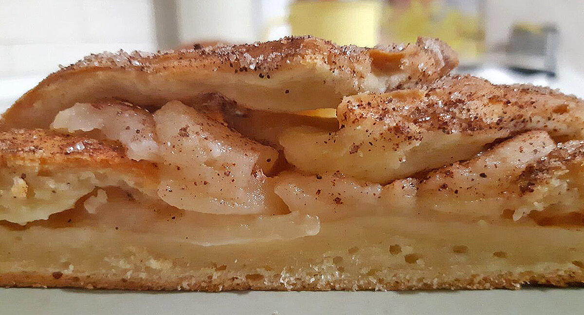 Творожный пирог с яблоками и корицей пошаговый рецепт с фото