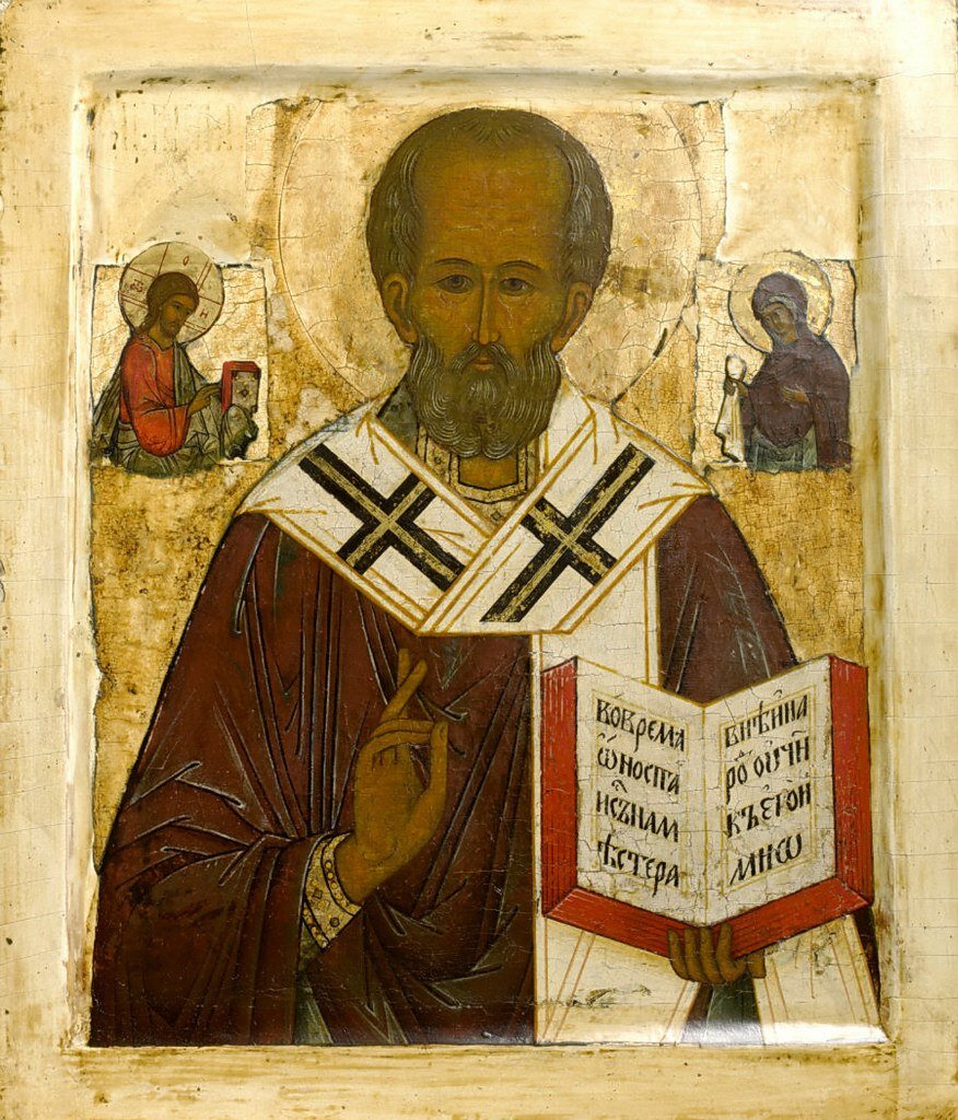 Николай Чудотворец Мирликийский. Россия. XVII в. Местонахождение - Англия. Лондон. Частное собрание