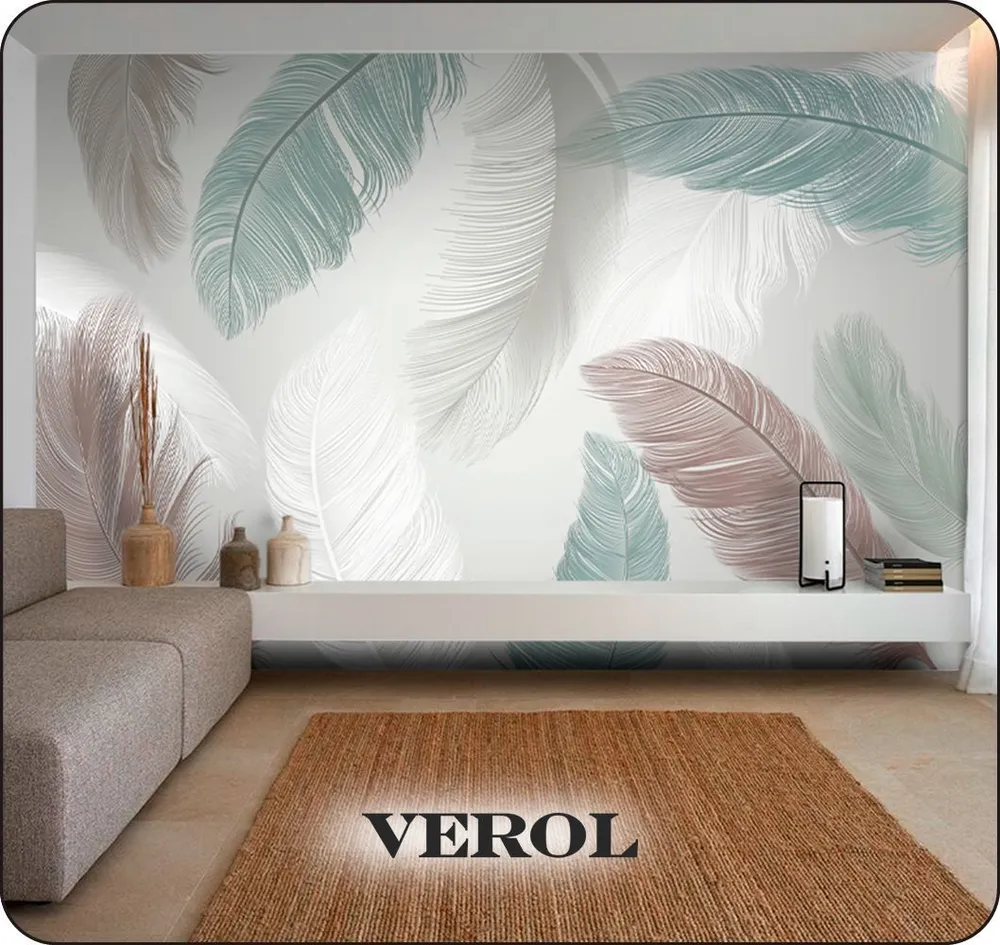 Фотообои на стену флизелиновые VEROL "Перья" 