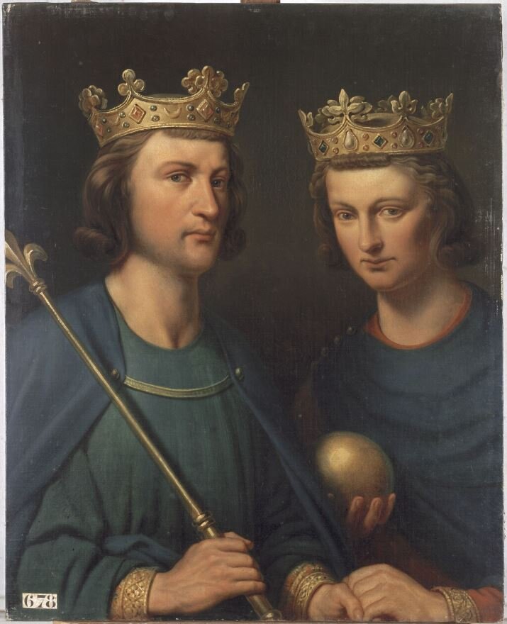Людовик III и Карломан II в представлении художника Карла Карловича Штейбена