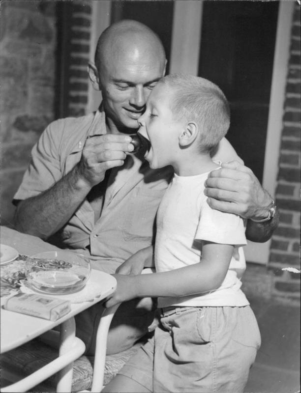 Рок Бриннер с отцом, Юлом Бриннером.