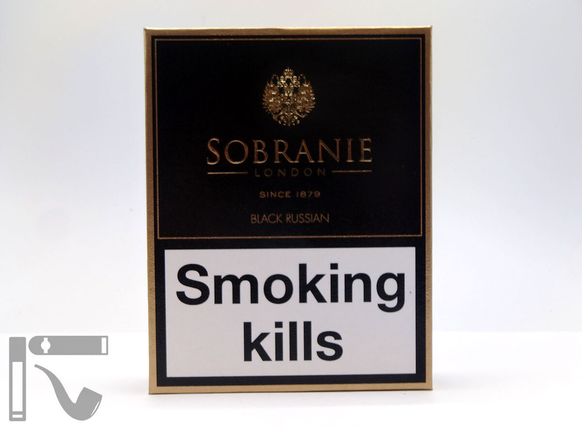 Сигареты Sobranie Black Russian. Фото: © канал "Уголок Курильщика"