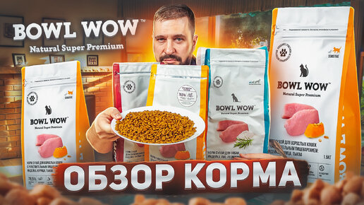 Кошачий сухой корм BOWL WOW | ОБЗОР КОРМА для кошек