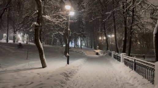 Снежный день в городе Киров