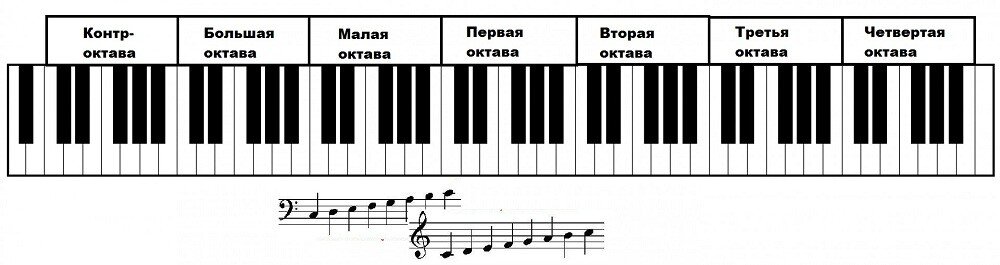 Больше октавы 4 буквы. Малая Октава большая Октава контроктава субконтроктава. Большая и малая Октава на фортепиано. Схема синтезатора 1 Октава. Октава контроктава субконтроктава малая большая.