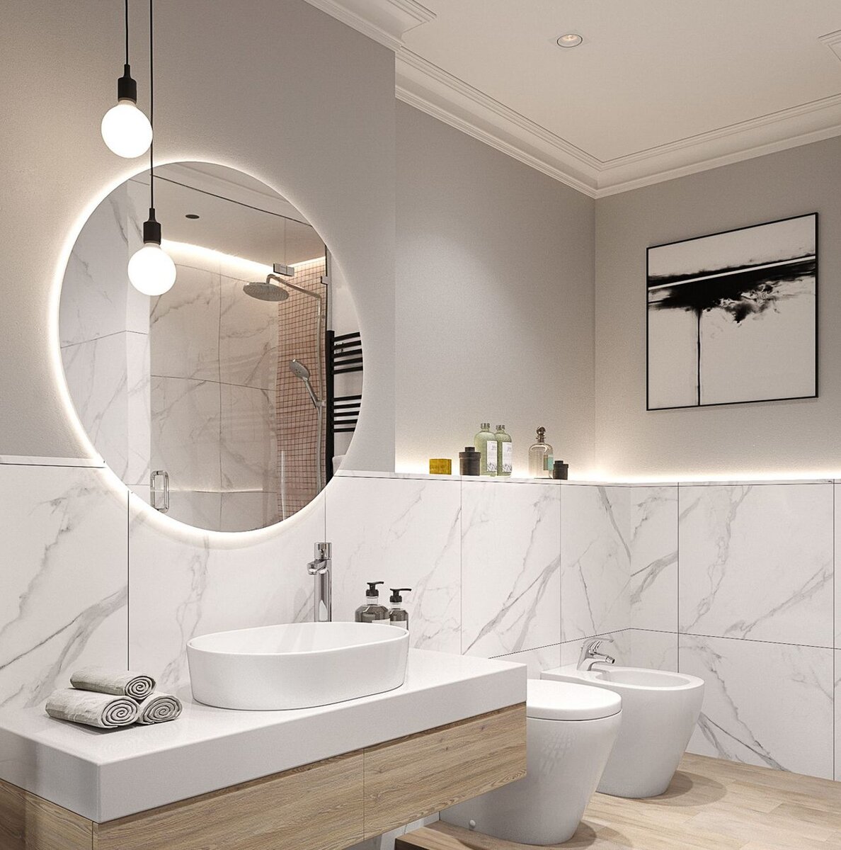 Свет в ванной комнате: как сделать его красивым и функциональным .