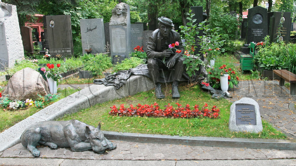 Юрий никулин похороны фото