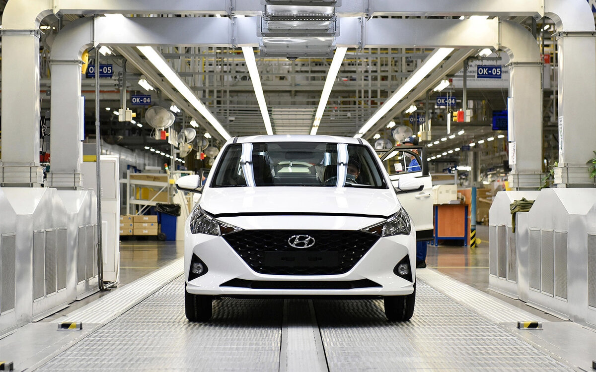 Hyundai📷Российский завод компании Hyundai