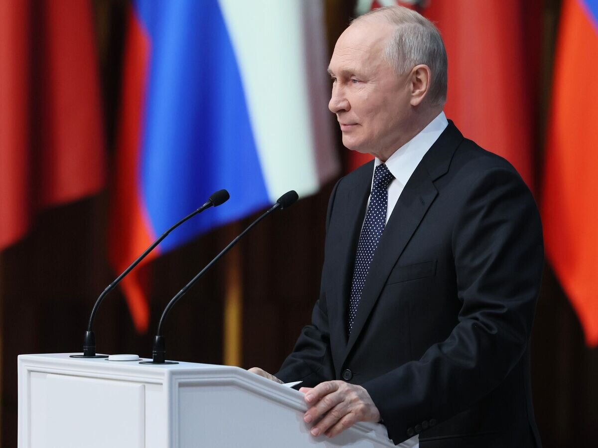    Президент РФ Владимир Путин на церемонии официального вступления в должность мэра Москвы Сергея Собянина в Московском концертном зале "Зарядье"© РИА Новости / POOL
