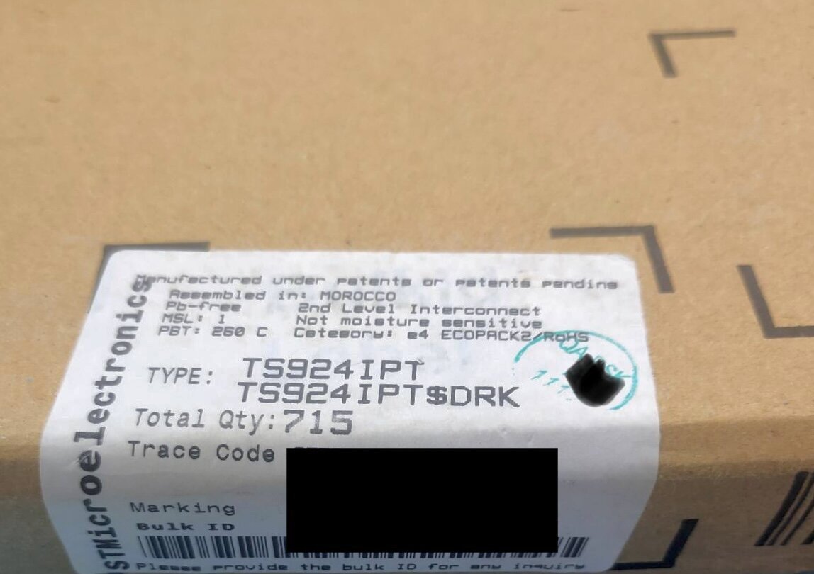 STMicroelectronics Series TS924IPT