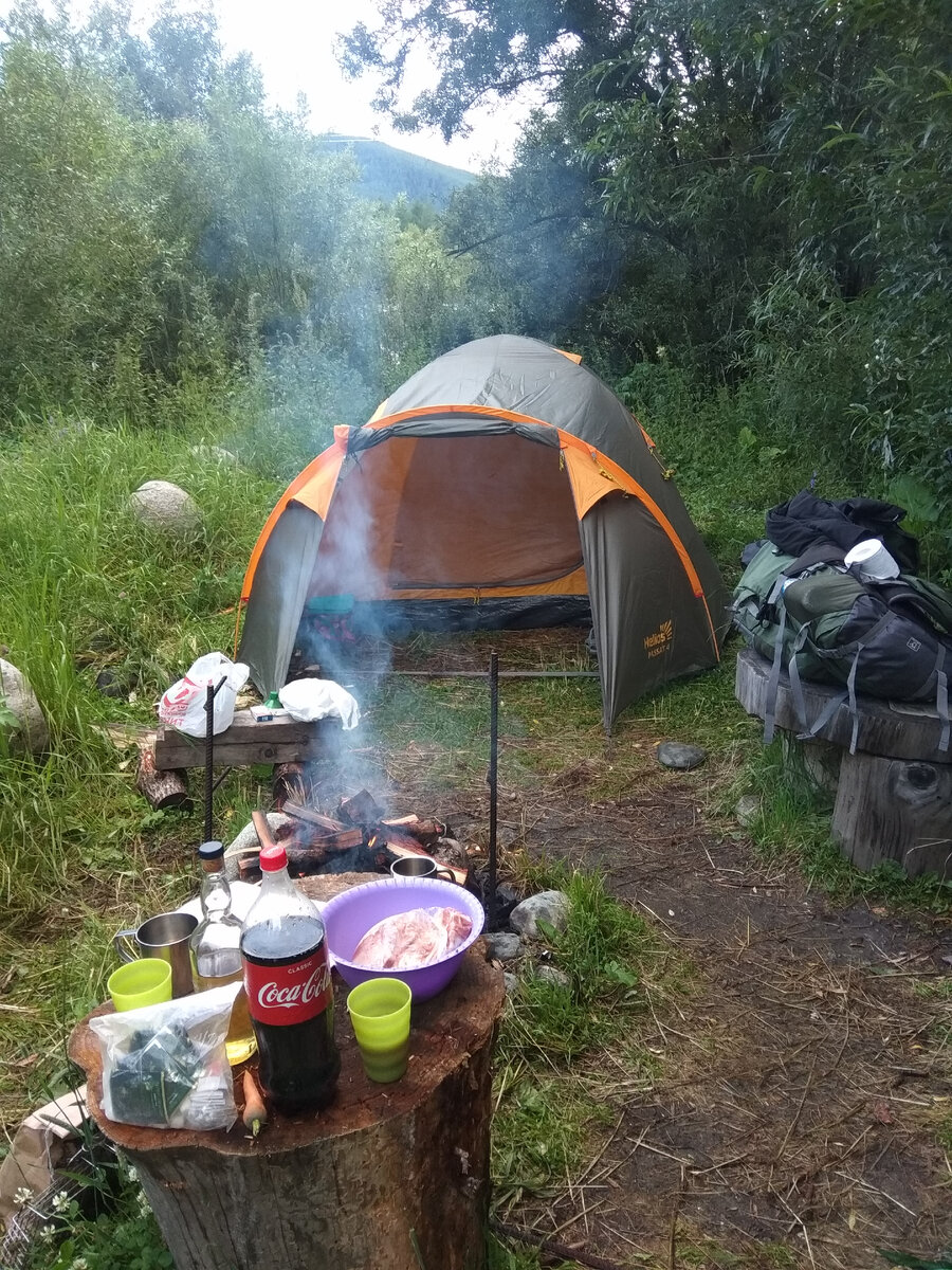 наша стоянка на базе Вечный странник