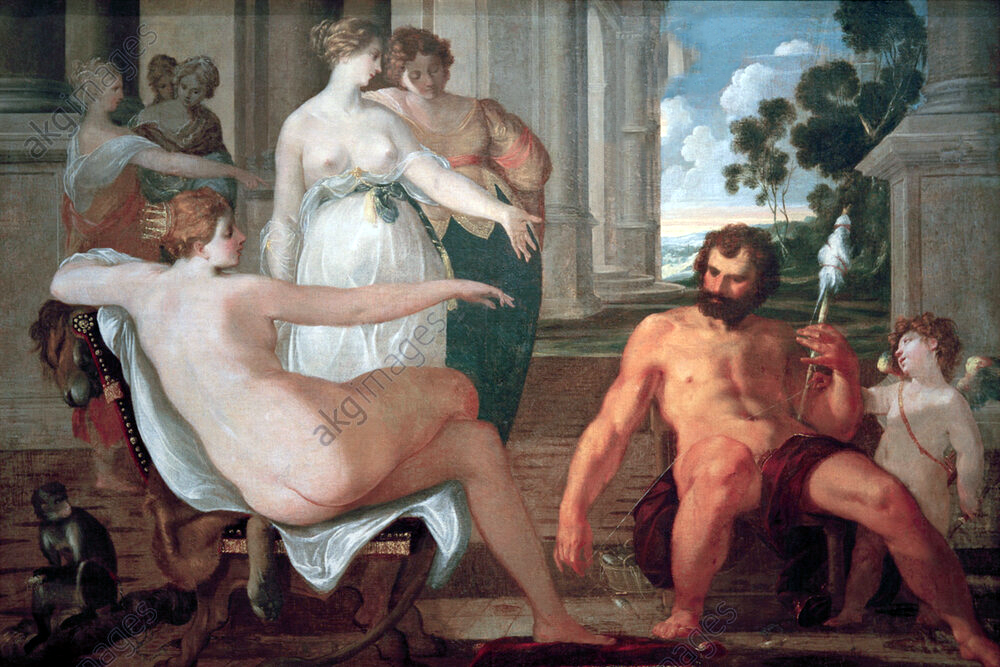 Лоран де Ла Ир. Геракл и Омфала, 17 в., 