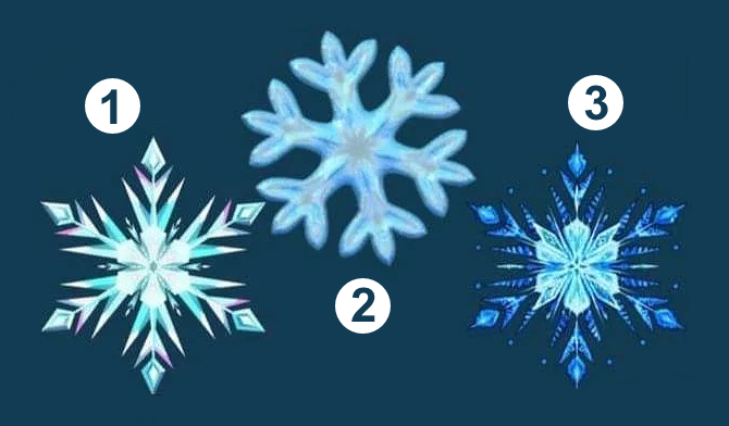Выберите одну снежинку