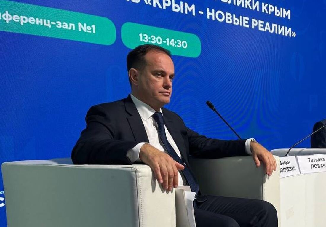 Министр курортов и туризма РК Вадим Волченко на Международной выставке-форуме достижений «Россия» // Фото: пресс-служба Минкурортов Крыма