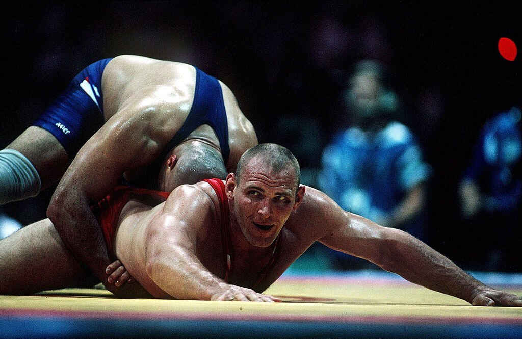 Wrestling на русском. Александр Карелин. Русский борец Александр Карелин. Карелин греко-Римская борьба. Александр Карелин Сеул 1988.