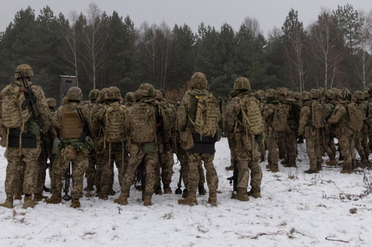    Украинские солдаты.