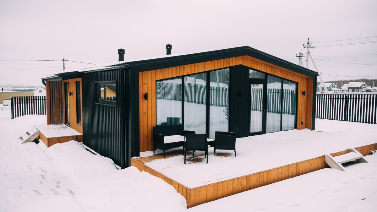 Барнхаус L. Здорово, если у вас есть дрон, с ним легко сделать снимок всего дома! 