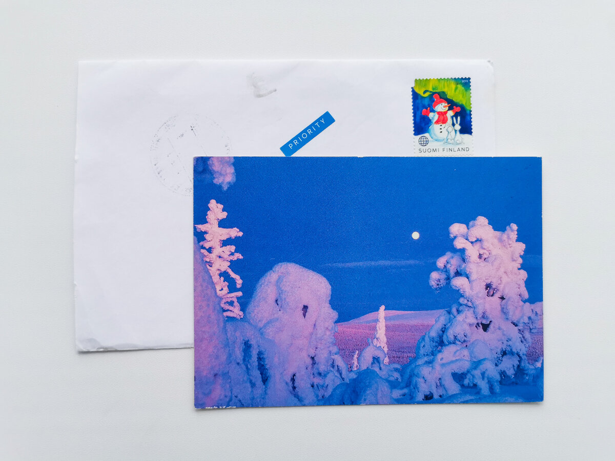 Конверт с открыткой 