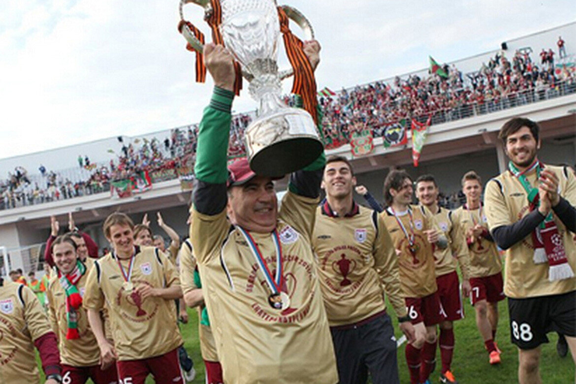 ​Два чемпионства в РПЛ, победа в Кубке и дважды в Суперкубке России – все добыты при Бердыеве. Фото: rubin-kazan.ru 