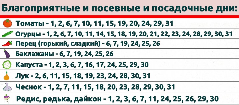 Посевной календарь на год – блог интернет-магазина lp-dom-ozero.ru