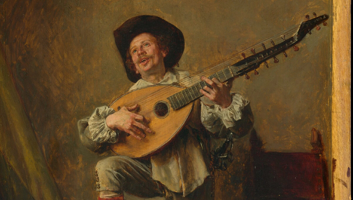 Soldier Playing the Theorbo, Wikimedia Commons