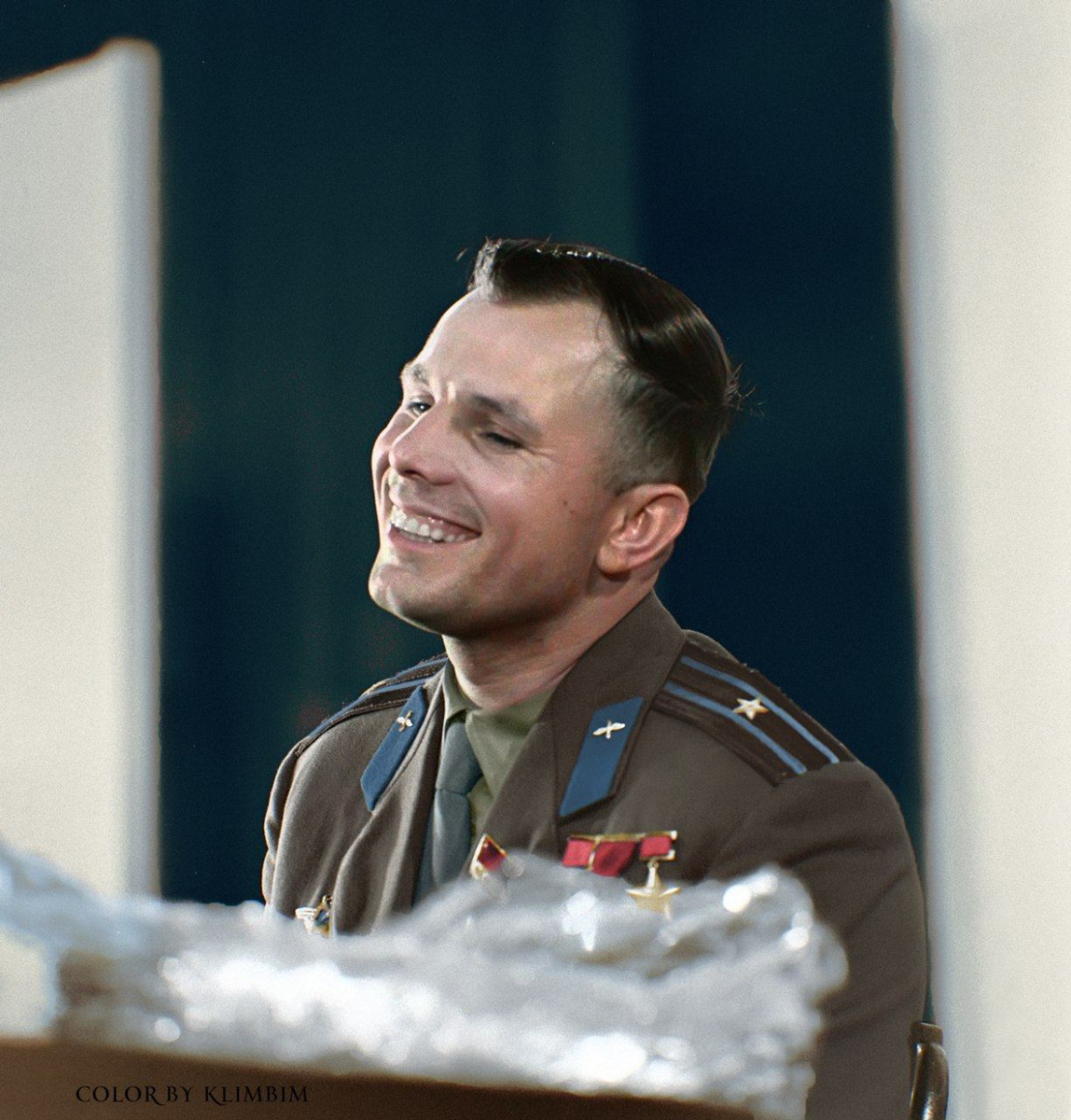 Юрий Гагарин во время визита в Великобританию летом 1961 года