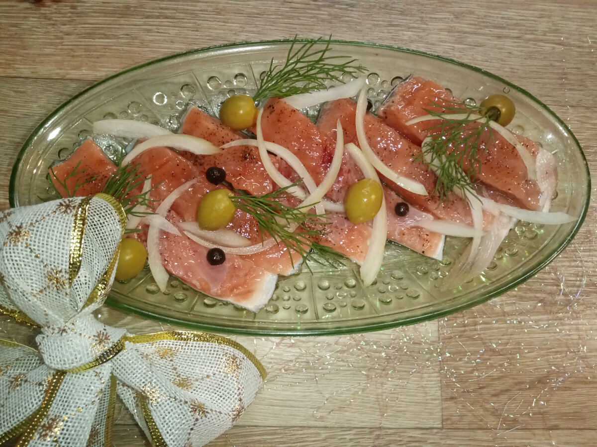 Слабосоленая горбуша