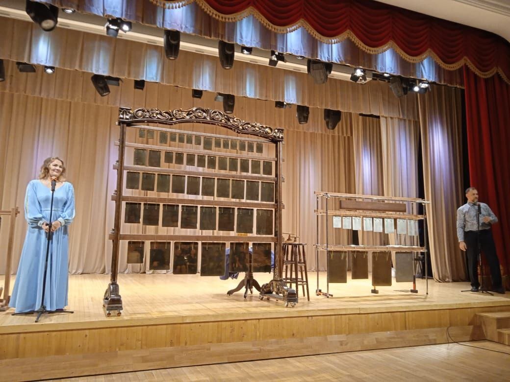 фото - Выступление Анастасии и Андрея Лозовых на инструменте Билофон - в Лиипецкой филармонии 28.10.2023г.