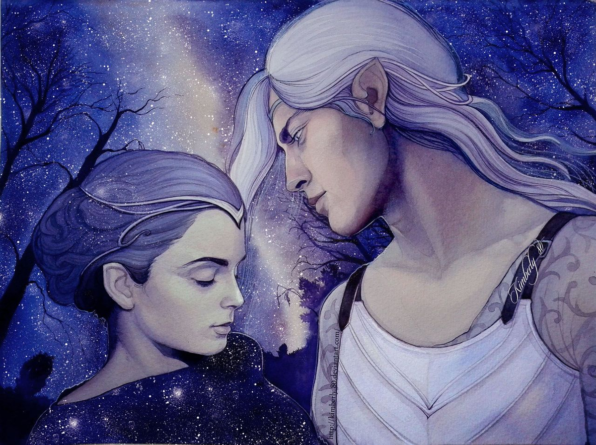 Тингол и Мелиан (арт kimberly80, DeviantArt).