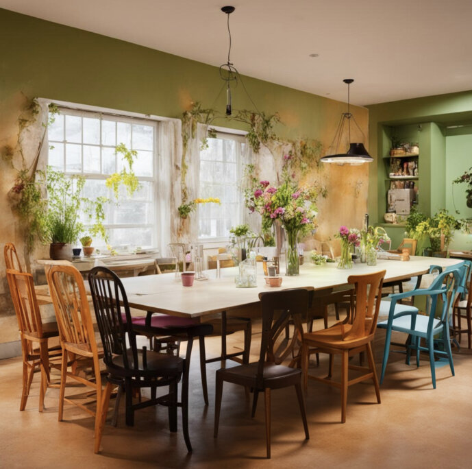 Идеальное помещение для собрания. Нейросеть