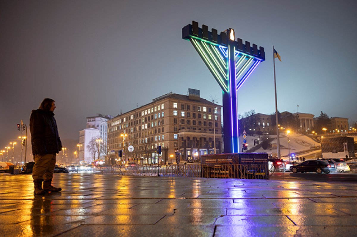    Ханукия в Киеве.