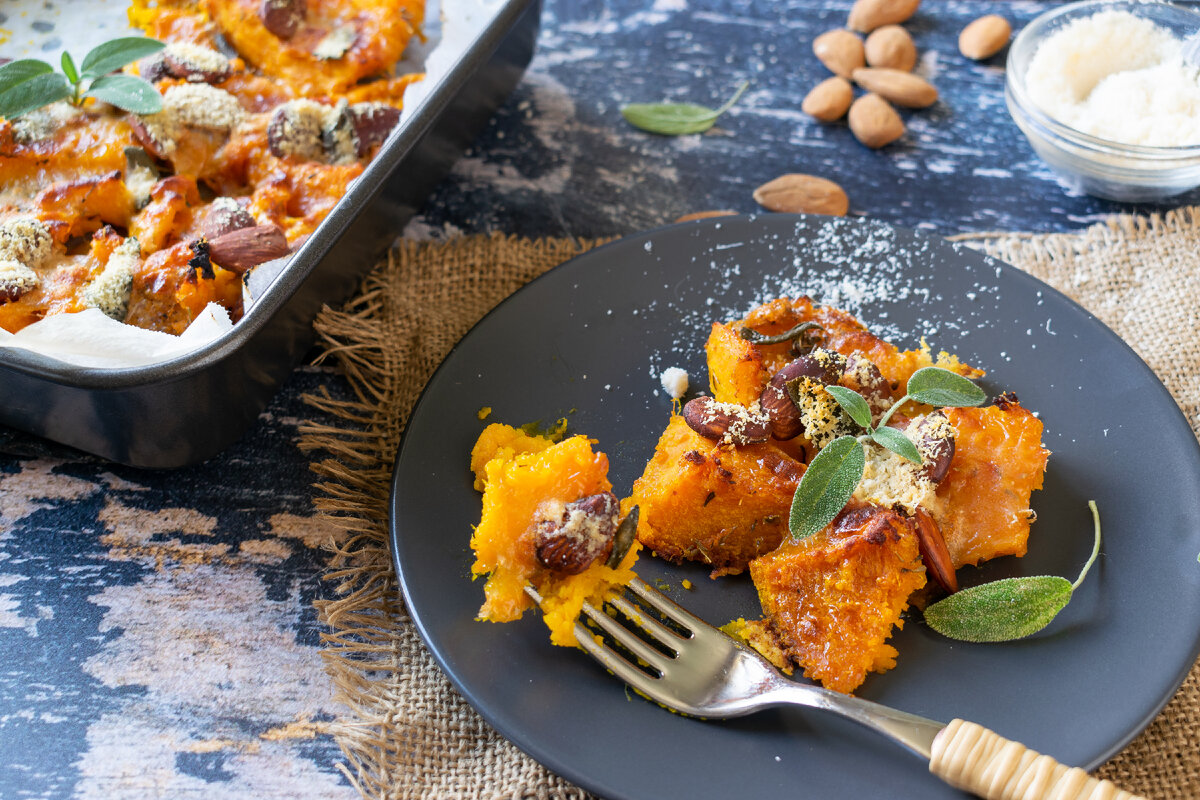 Лучший рецепт жареной тыквы