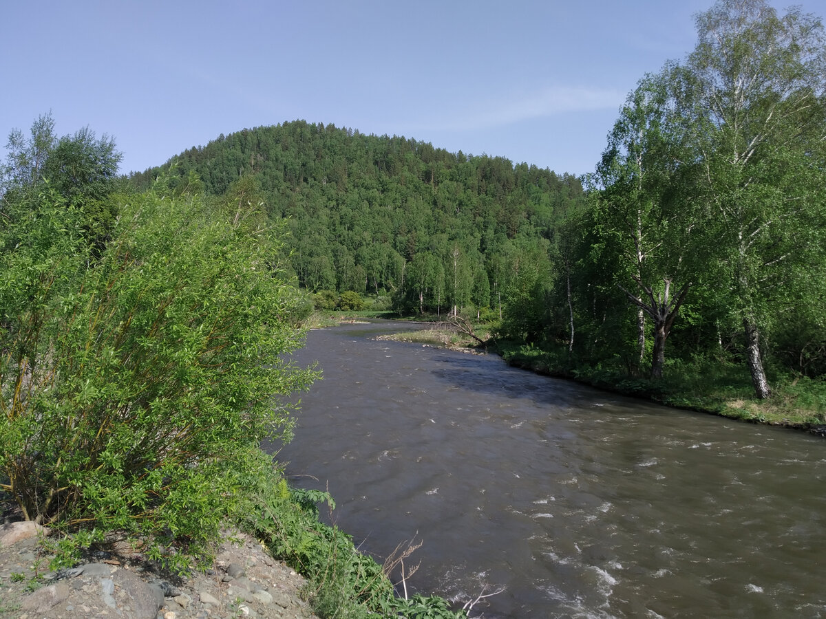 Река Сема, близ нашей стоянки (фото предыдущего дня)