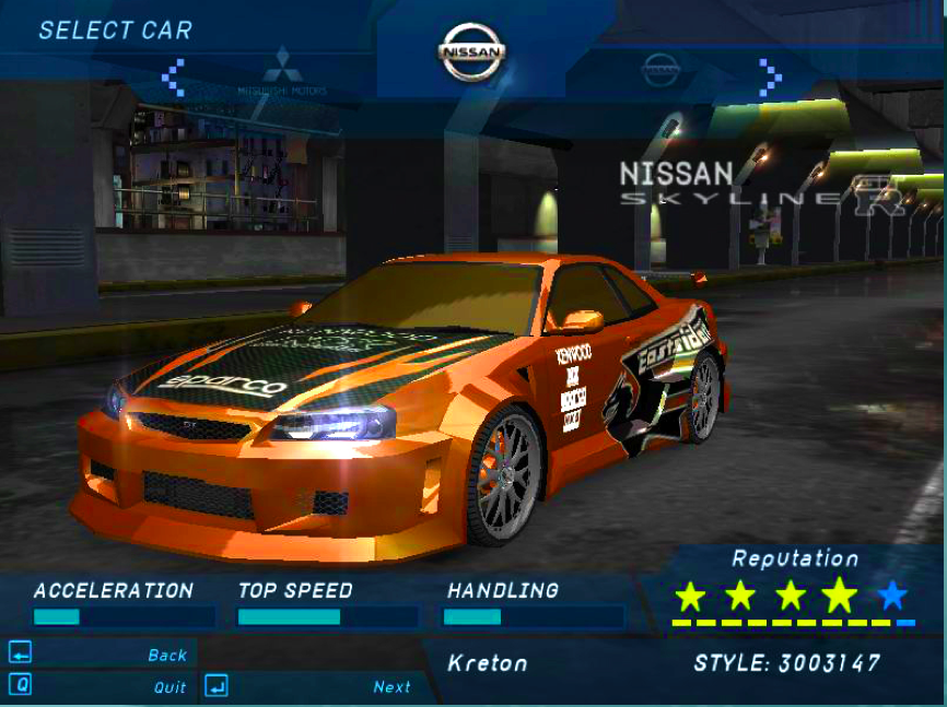 Nissan Skyline r34 Eddie NFS