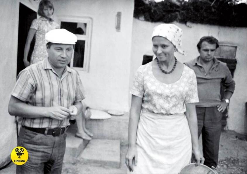 Виталий Мельников и Людмила Зайцева на съёмках фильма "Здравствуй и прощай" в 1972 году.