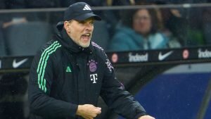    December 9, 2023, Frankfurt, Hessen, Germany: Trainer Thomas Tuchel (FCB), team manager, headcoach, coach, . in the match. EINTRACHT FRANKFURT - FC BAYERN MUENCHEN 5-1. on Dec 9, 2023 in Frankfurt, Germany. Season 2023/2024, 1.Bundesliga, FCB, Muenchen, matchday 14, 14.Spieltag.Photographer: ddp images / star-images .. - DFL REGULATIONS PROHIBIT ANY USE OF PHOTOGRAPHS as IMAGE SEQUENCES and/or QUASI-VIDEO (Credit Image: Global Look Press/Keystone Press Agency) Даниил Кугушев