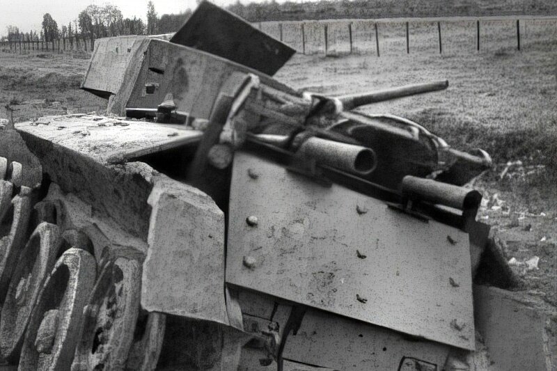 Фото 1940-х гг. танка БТ-5 или БТ-7, экранированный по так называемому "Ленинградскому варианту", найденное в интернете на форуме моделистов Perfectmodel.