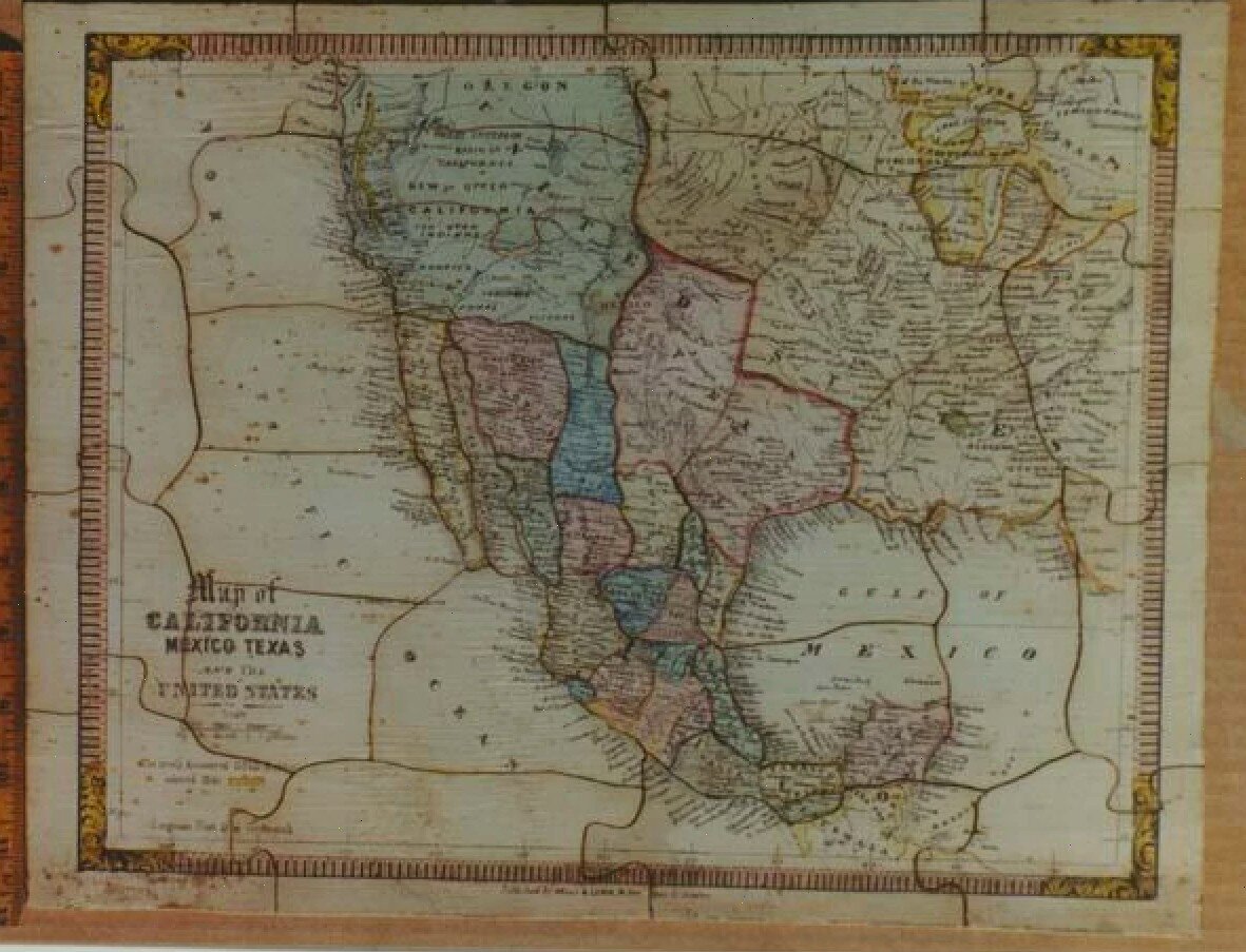 Карта-пазл XIX века. Источник:  https://folkpublication.com