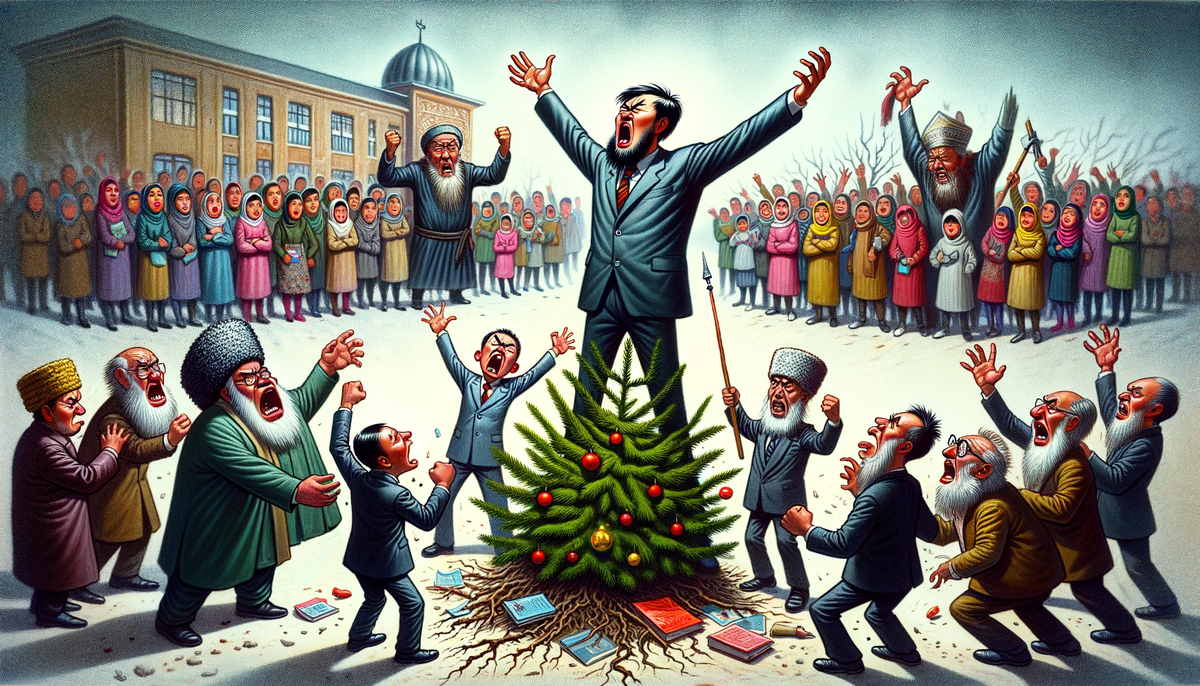 Поклонение ёлке 🎄 — запрещено! Авторские права на иллюстрацию принадлежат медиагруппе "Хакнем" и защищены товарным знаком ®️